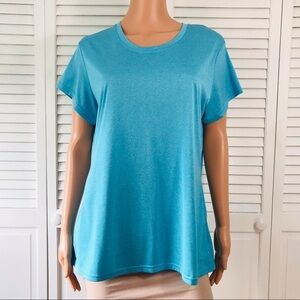 CHAMPION Blue Short Sleeve Shirt Size XL